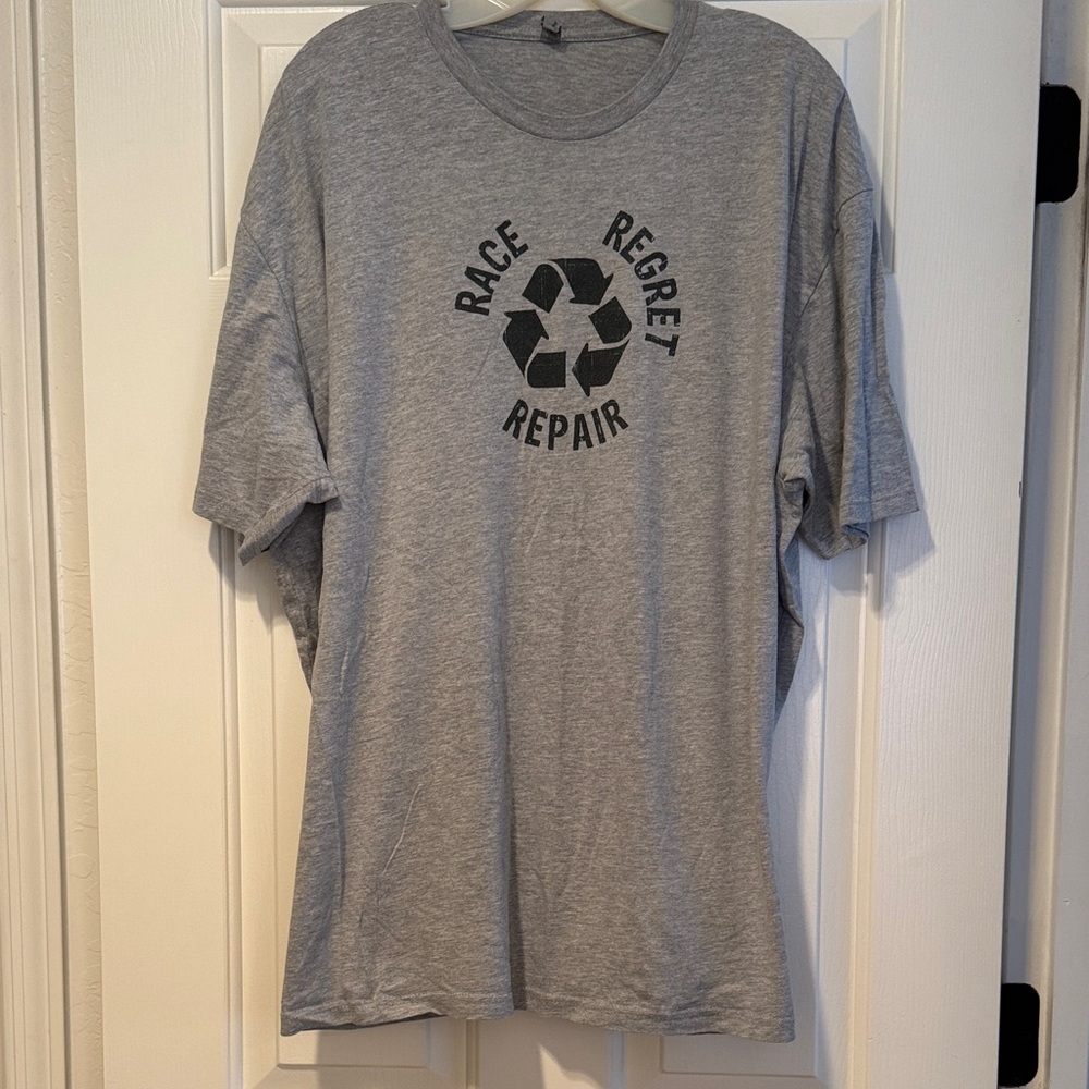 Next Level Apparel Gray Recycle Graphic Tee
